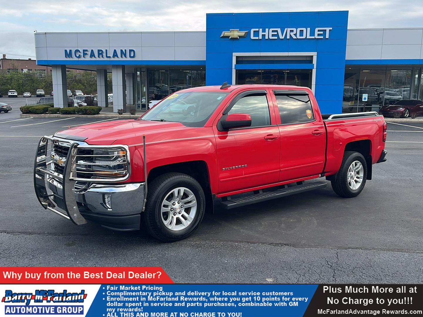 Red Hot 2017 Chevrolet Silverado 1500 Pickup Truck Four-Wheel Drive 6-Speed Automatic