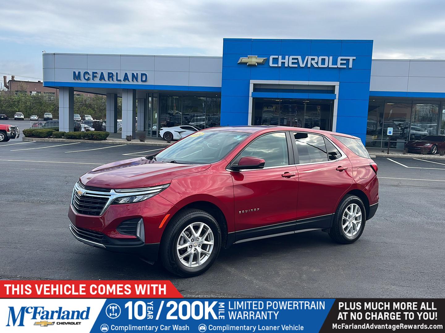 Radiant Red Tintcoat 2024 Chevrolet Equinox LT AWD with 1LT SUV / Crossover Four-Wheel Drive 6-Speed Automatic Overdrive