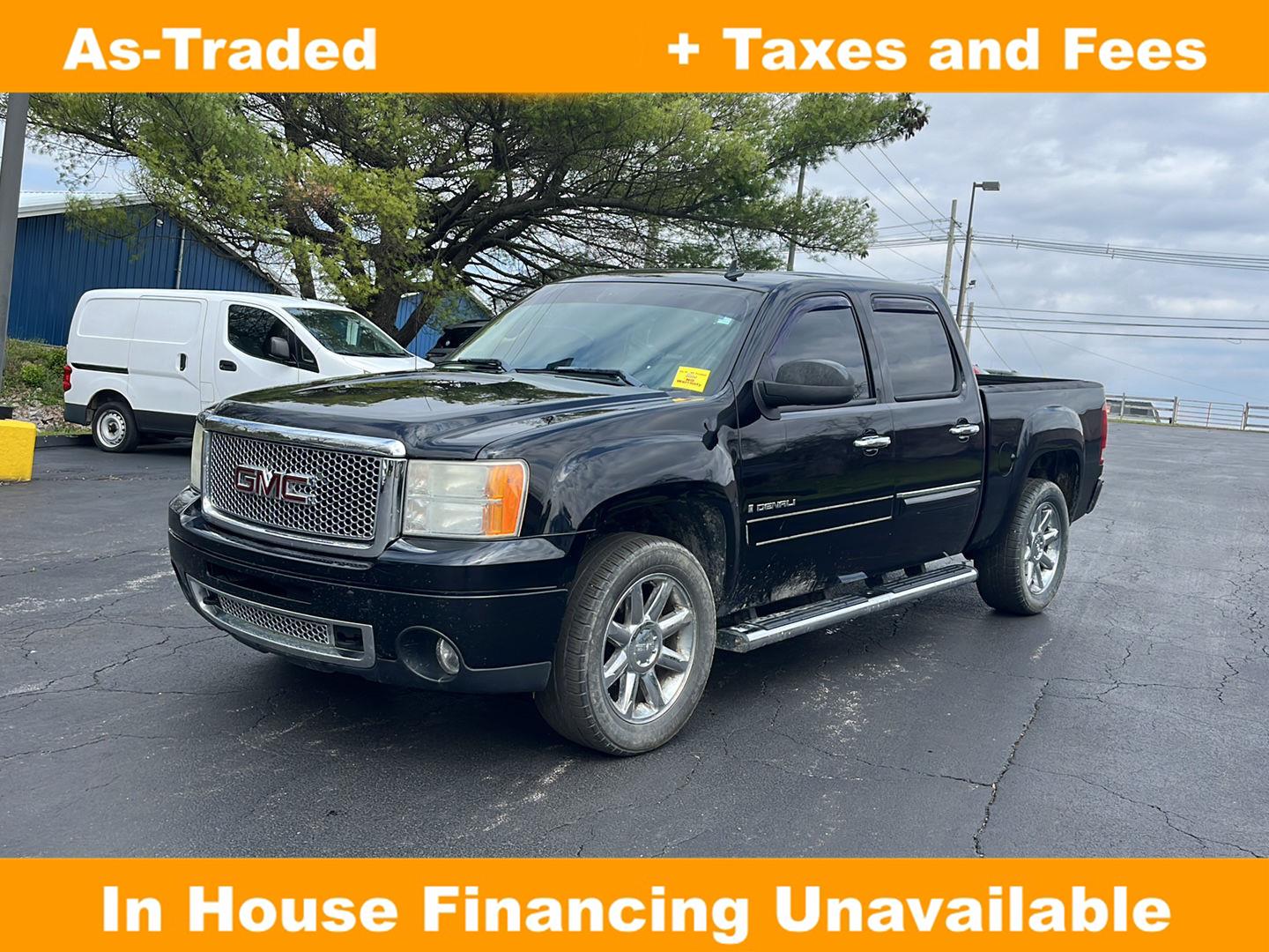 Onyx Black 2009 GMC Sierra 1500 Denali Crew Cab AWD Pickup Truck All-Wheel Drive 6-Speed Automatic Overdrive