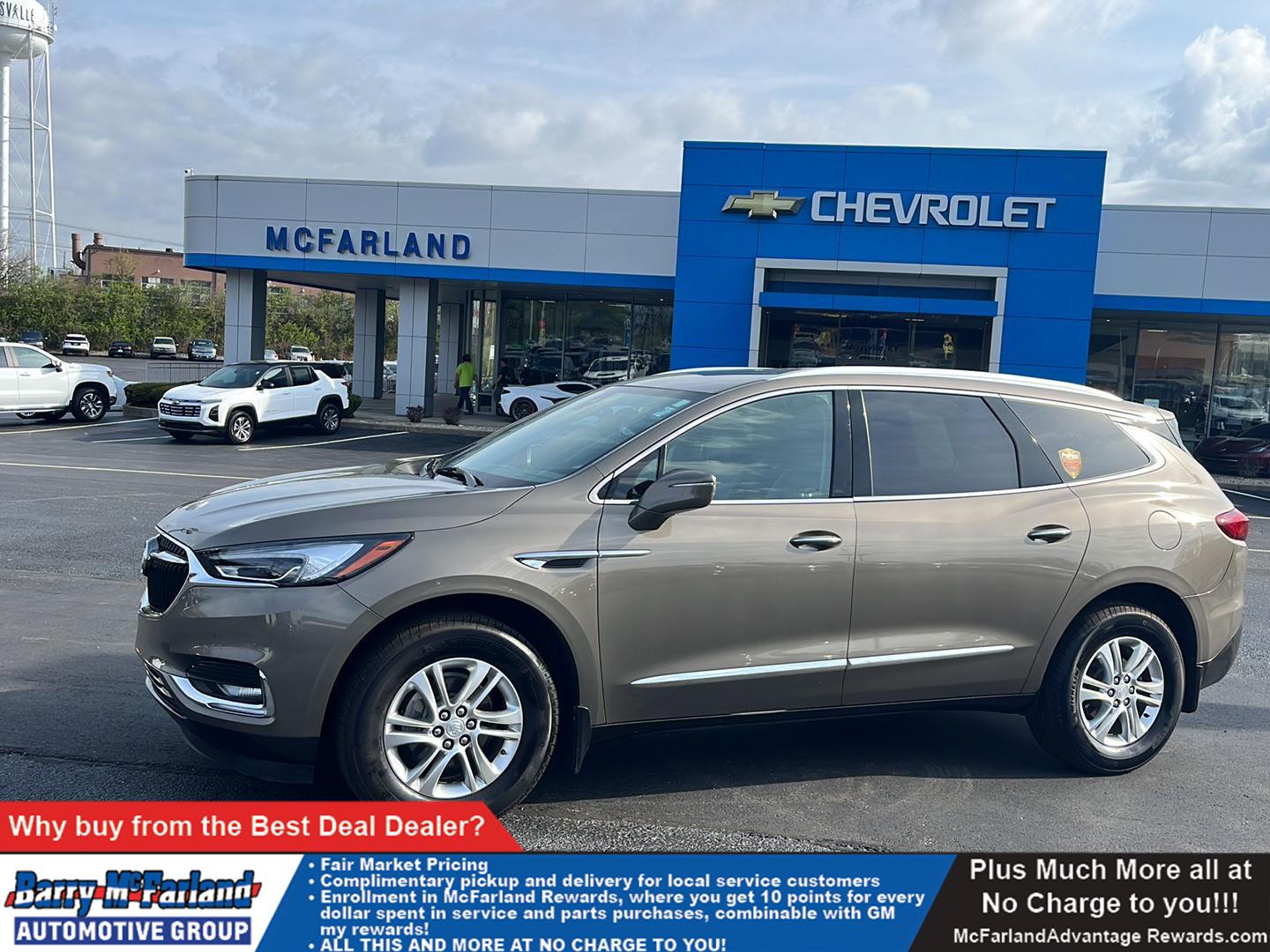 Champagne Gold Metallic 2020 Buick Enclave Premium FWD SUV / Crossover Front-Wheel Drive 9-Speed Automatic