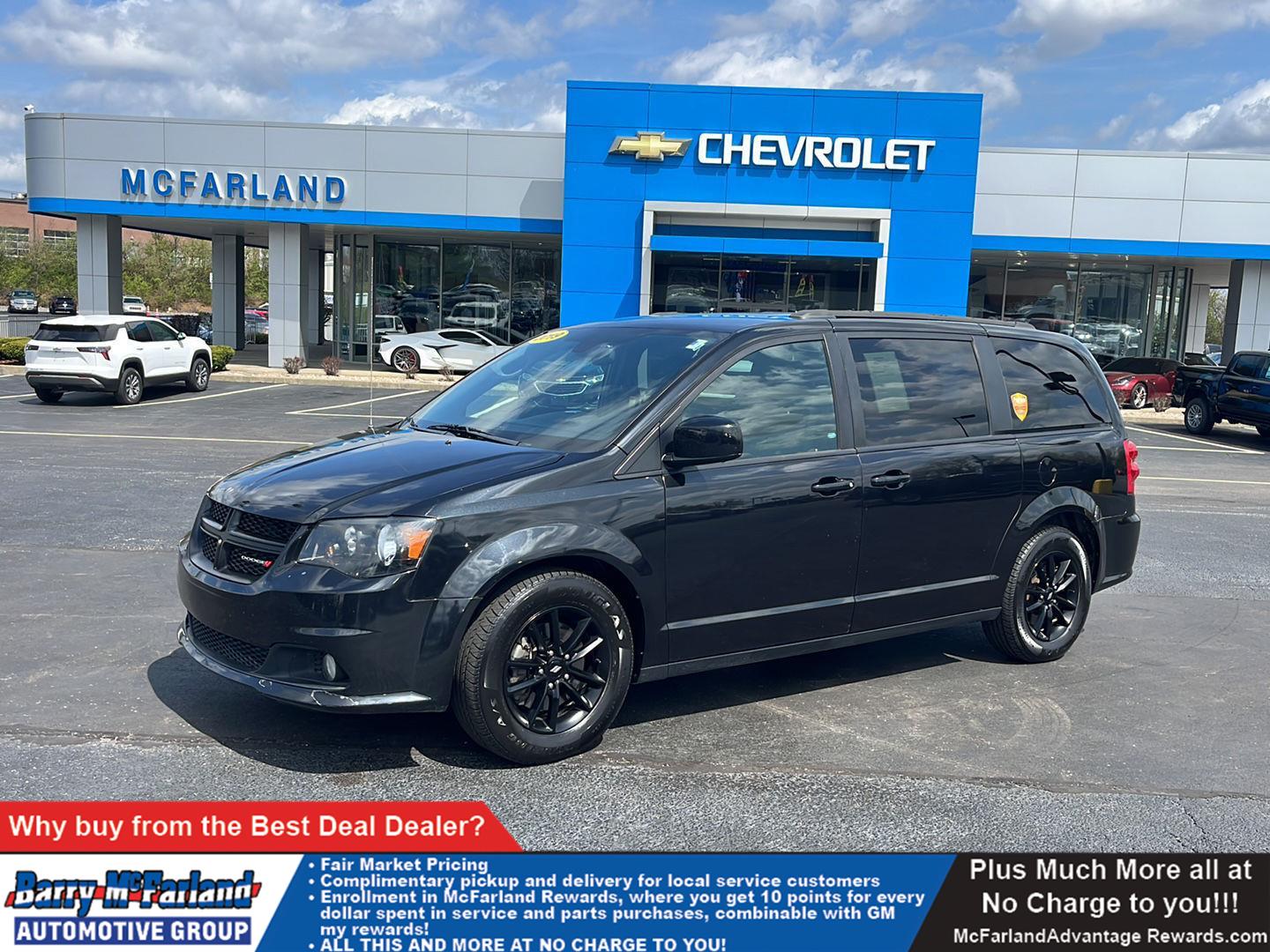 Black Onyx Crystal Pearlcoat 2019 Dodge Grand Caravan GT FWD Minivan Front-Wheel Drive 6-Speed Automatic