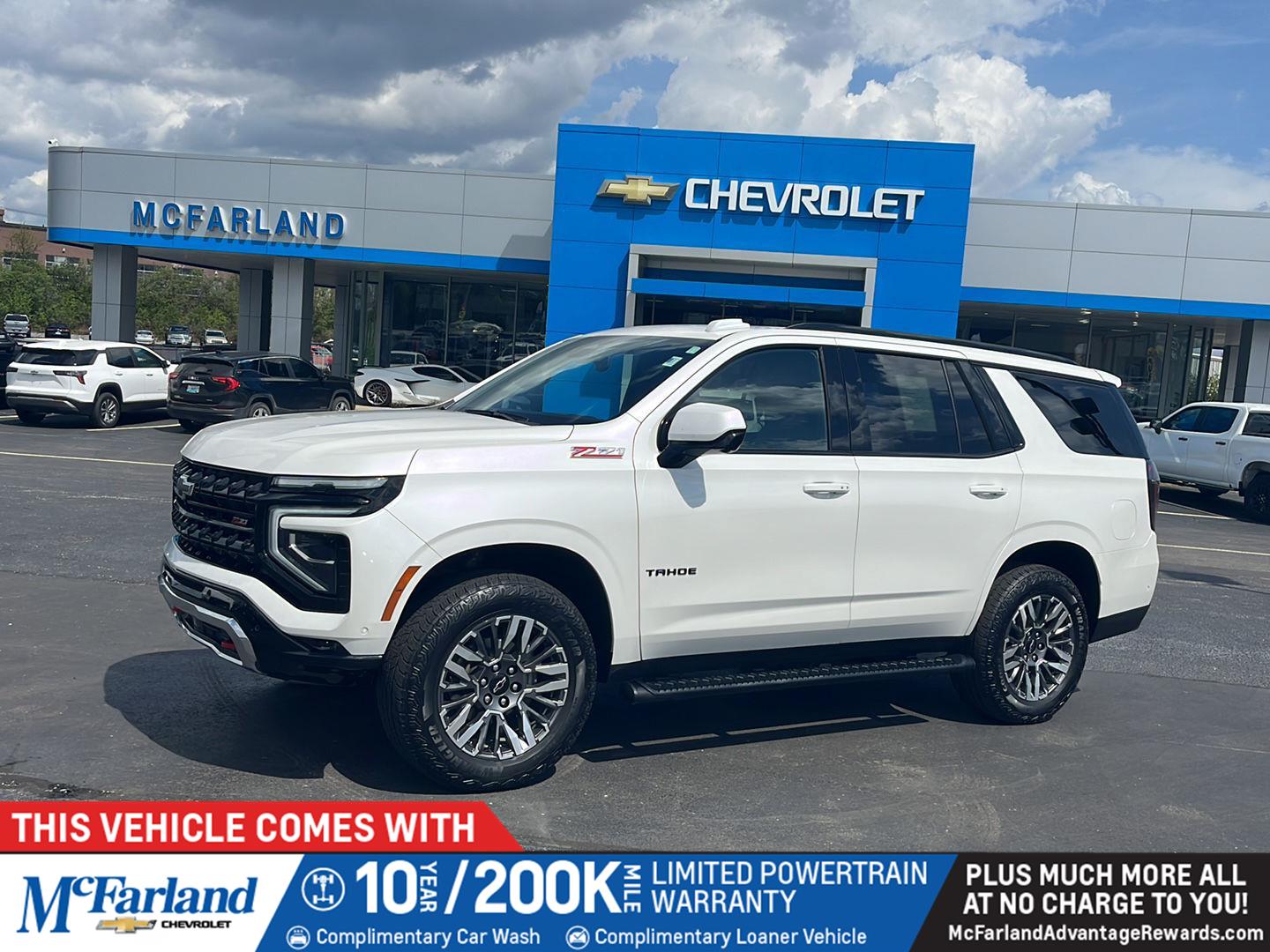 White (Iridescent Pearl Tricoat) 2025 Chevrolet Tahoe Z71 4WD SUV / Crossover Four-Wheel Drive Automatic