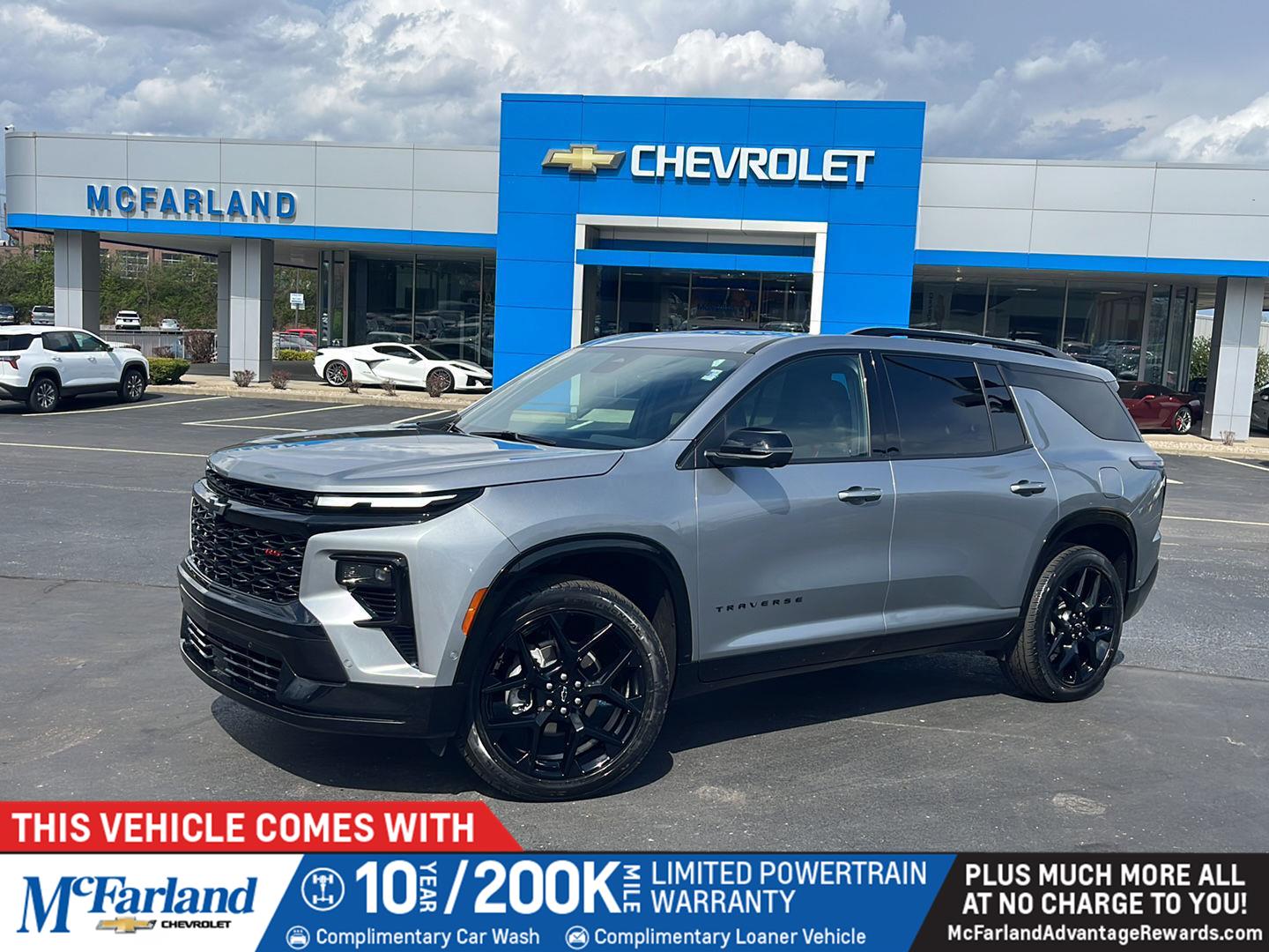 Sterling Gray Metallic 2025 Chevrolet Traverse RS AWD SUV / Crossover Four-Wheel Drive 8-Speed Automatic