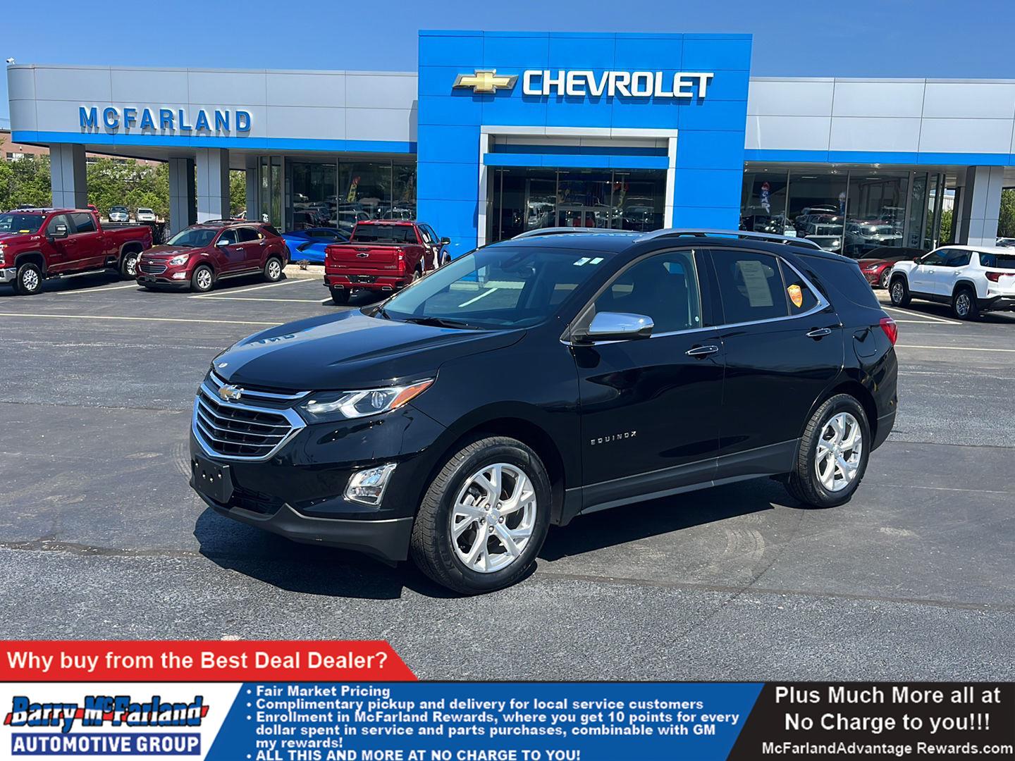 Mosaic Black Metallic 2019 Chevrolet Equinox 1.5T Premier AWD SUV / Crossover Four-Wheel Drive 6-Speed Automatic Overdrive