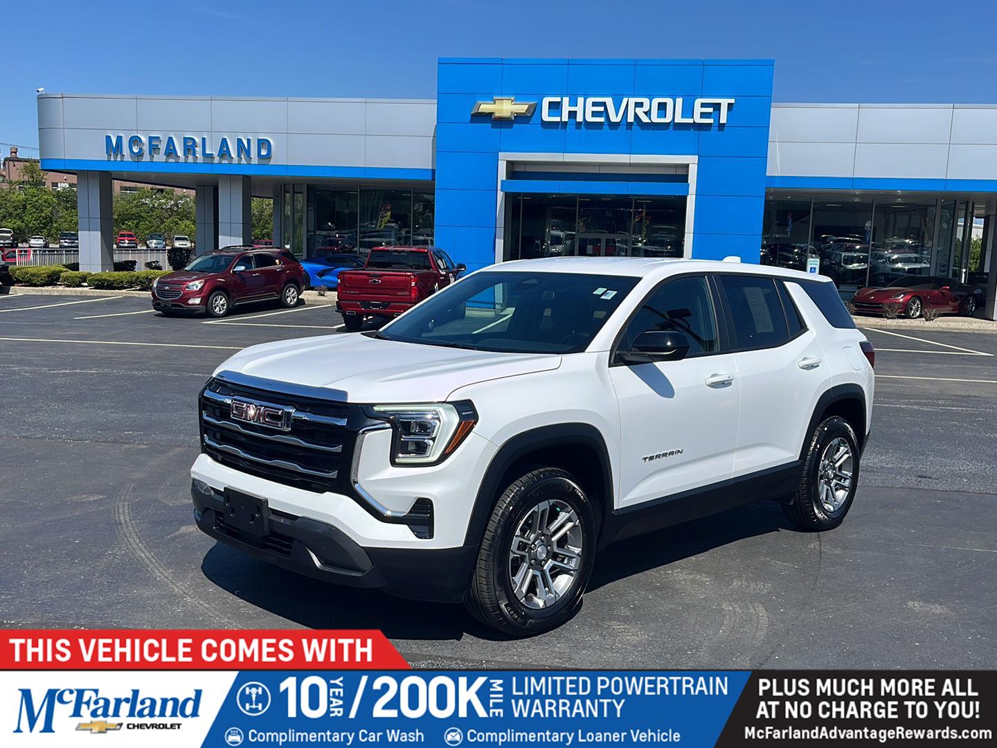 Summit White 2025 GMC Terrain Elevation AWD SUV / Crossover Four-Wheel Drive 8-Speed Automatic Overdrive