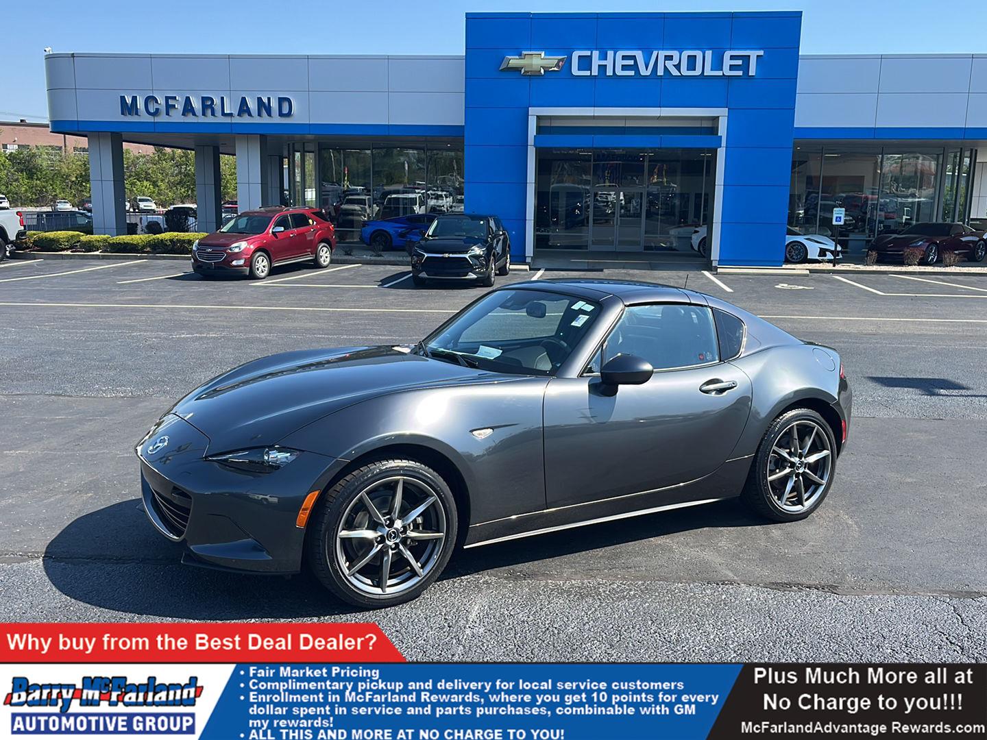Machine Gray Metallic 2020 Mazda MX-5 Miata RF Grand Touring RWD Convertible Rear-Wheel Drive Automatic