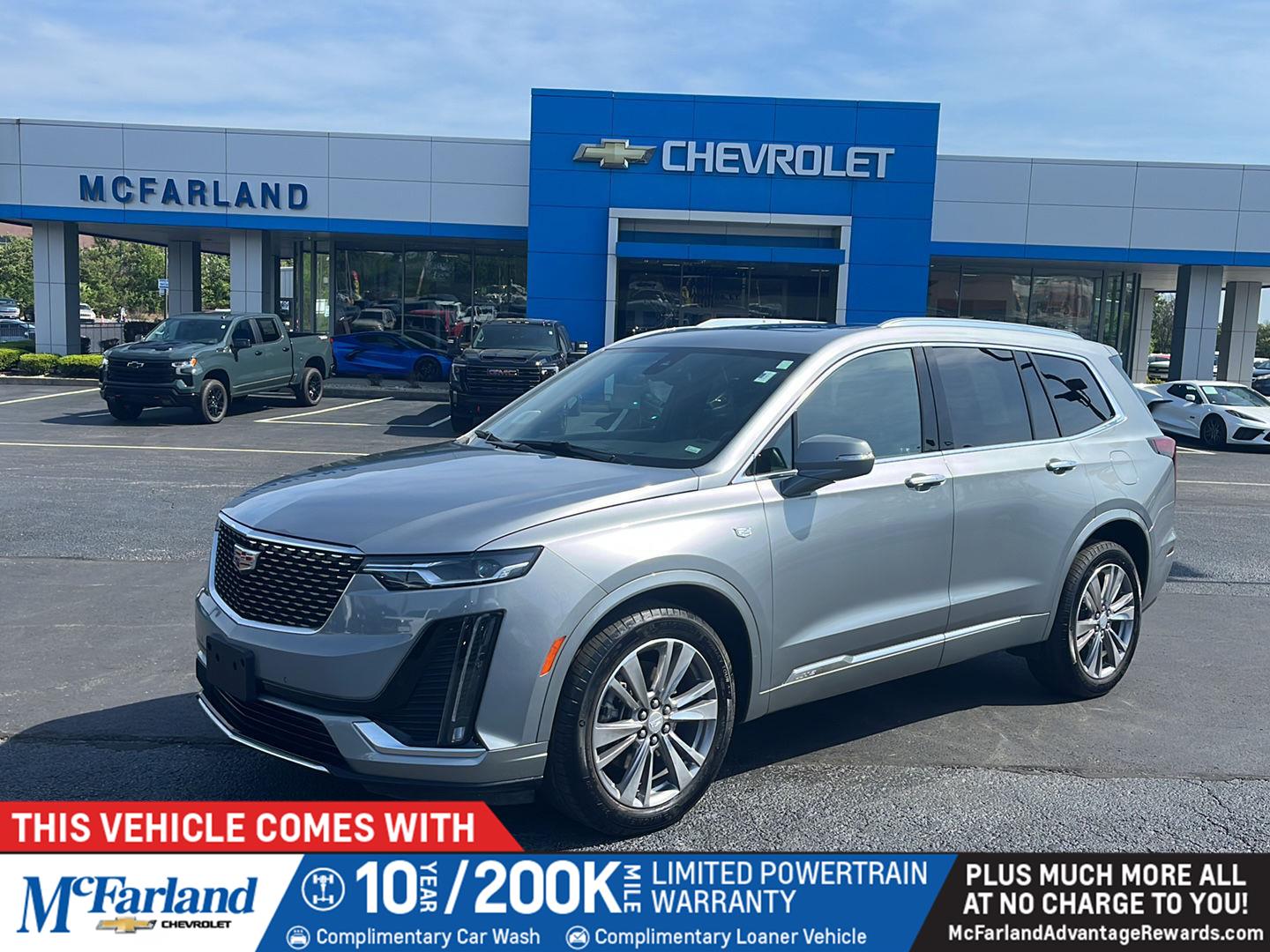 Argent Silver Metallic 2025 Cadillac XT6 Premium Luxury AWD SUV / Crossover Four-Wheel Drive 9-Speed Automatic