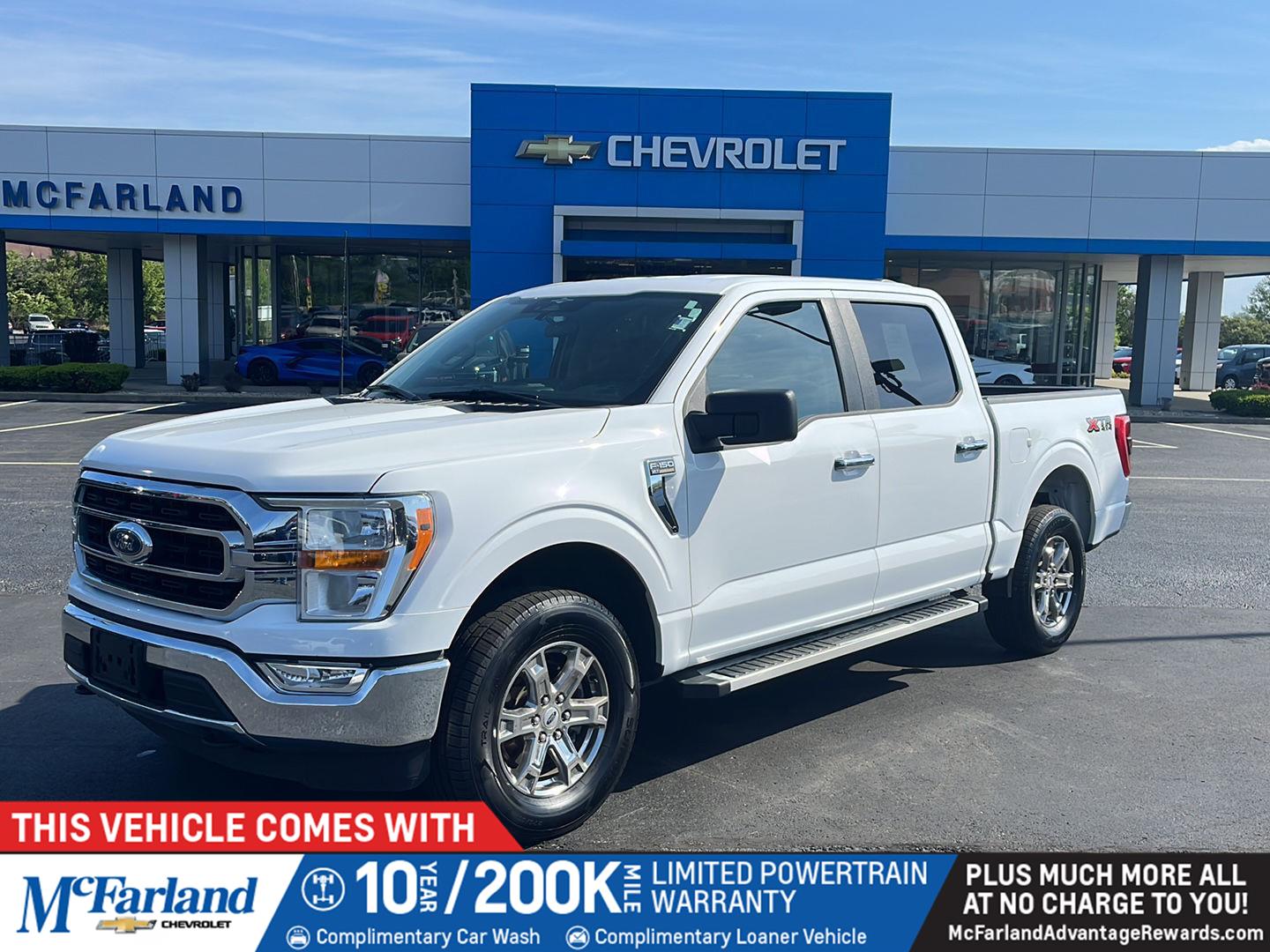 Oxford White 2023 Ford F-150 XLT SuperCrew 4WD Pickup Truck Four-Wheel Drive Automatic