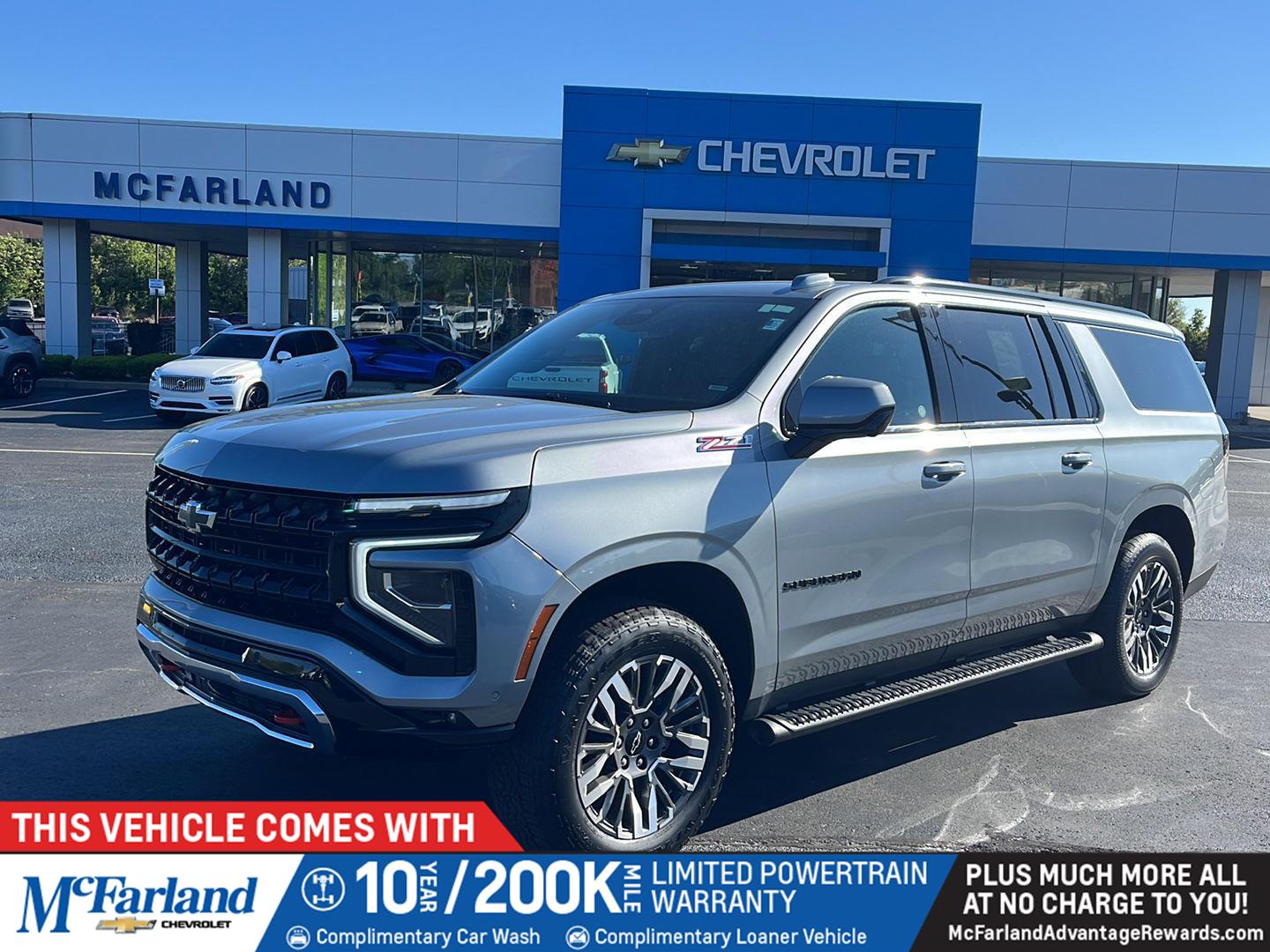 Sterling Gray Metallic 2025 Chevrolet Suburban Z71 4WD SUV / Crossover Four-Wheel Drive Automatic