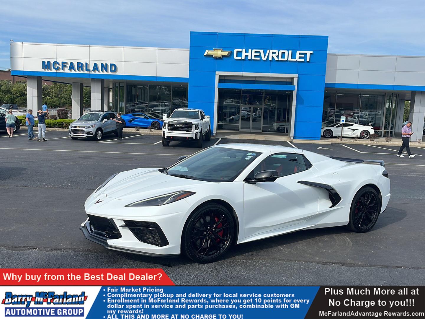 Arctic White 2023 Chevrolet Corvette Stingray 2LT Convertible RWD Convertible Rear-Wheel Drive 8-Speed Dual Clutch