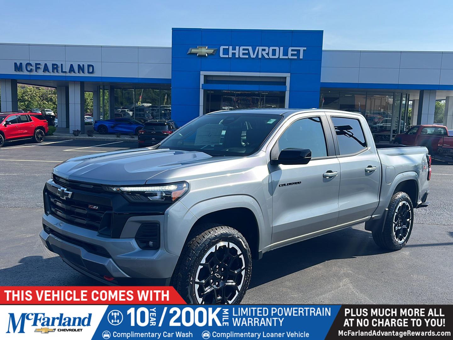 Sterling Gray Metallic 2026 Chevrolet Colorado Z71 Crew Cab 4WD Pickup Truck Four-Wheel Drive 8-Speed Automatic