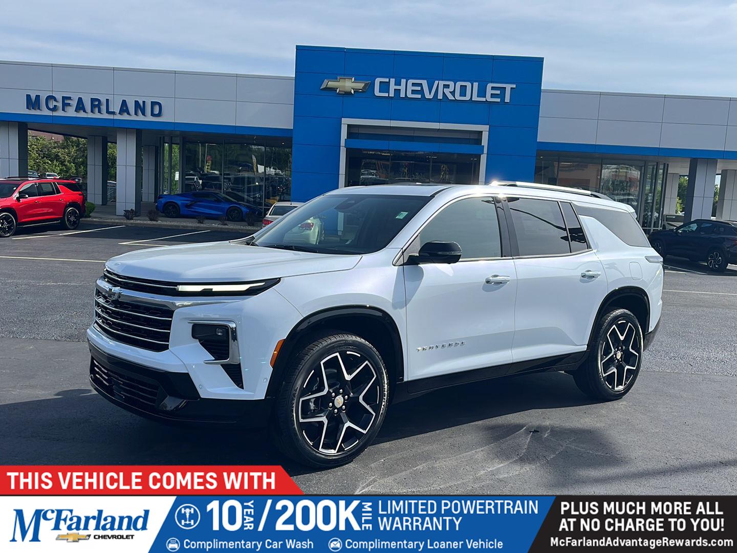 Polar White Tricoat 2026 Chevrolet Traverse High Country AWD SUV / Crossover Four-Wheel Drive 8-Speed Automatic