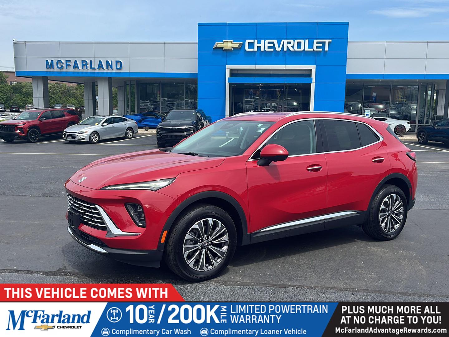 Brilliant Red 2025 Buick Envision SUV / Crossover All-Wheel Drive 9-Speed Automatic