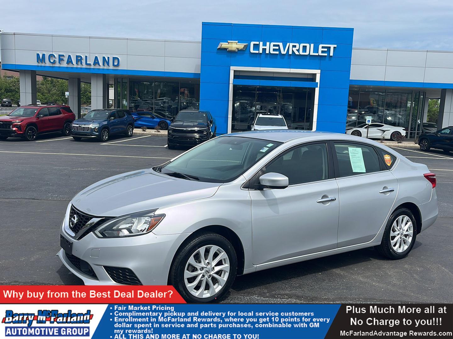 Brilliant Silver Metallic 2019 Nissan Sentra SV FWD Sedan Front-Wheel Drive Continuously Variable Transmission