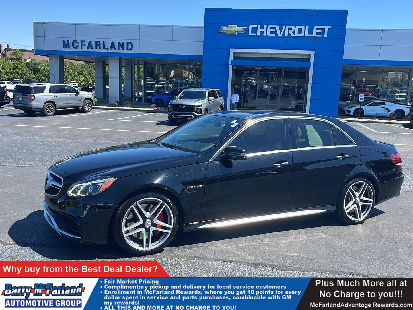 Black 2014 Mercedes-Benz E-Class E 63 AMG S-Model Sedan 4MATIC Sedan All-Wheel Drive Automatic