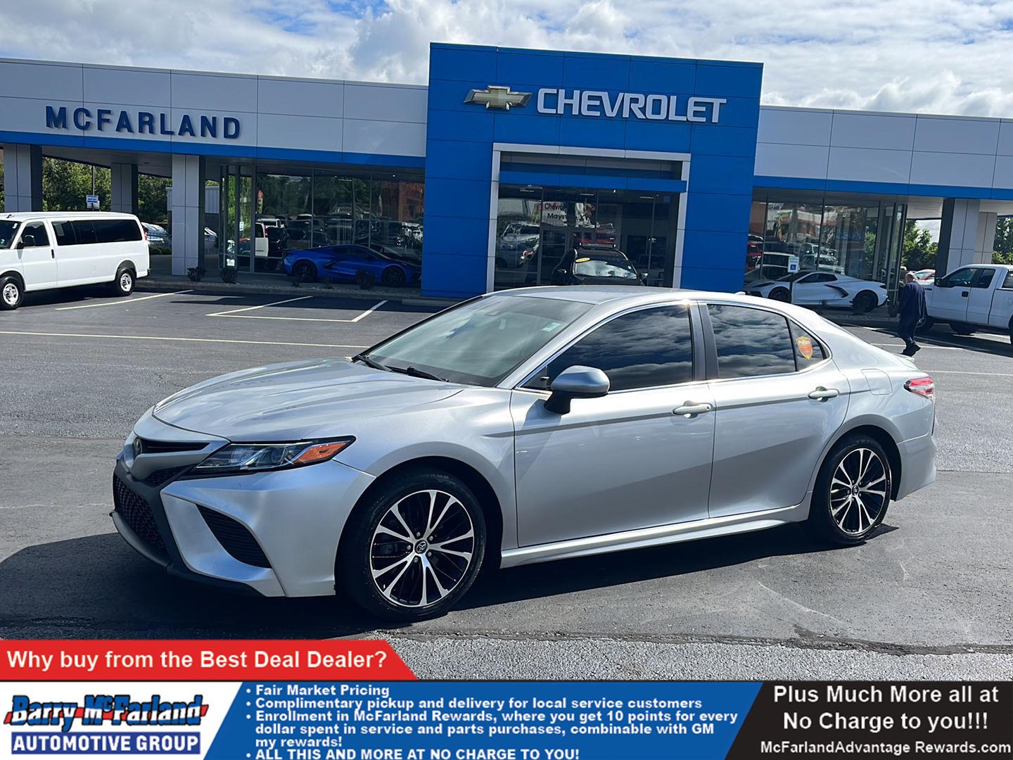 Celestial Silver Metallic 2019 Toyota Camry SE FWD Sedan Front-Wheel Drive 8-Speed Automatic