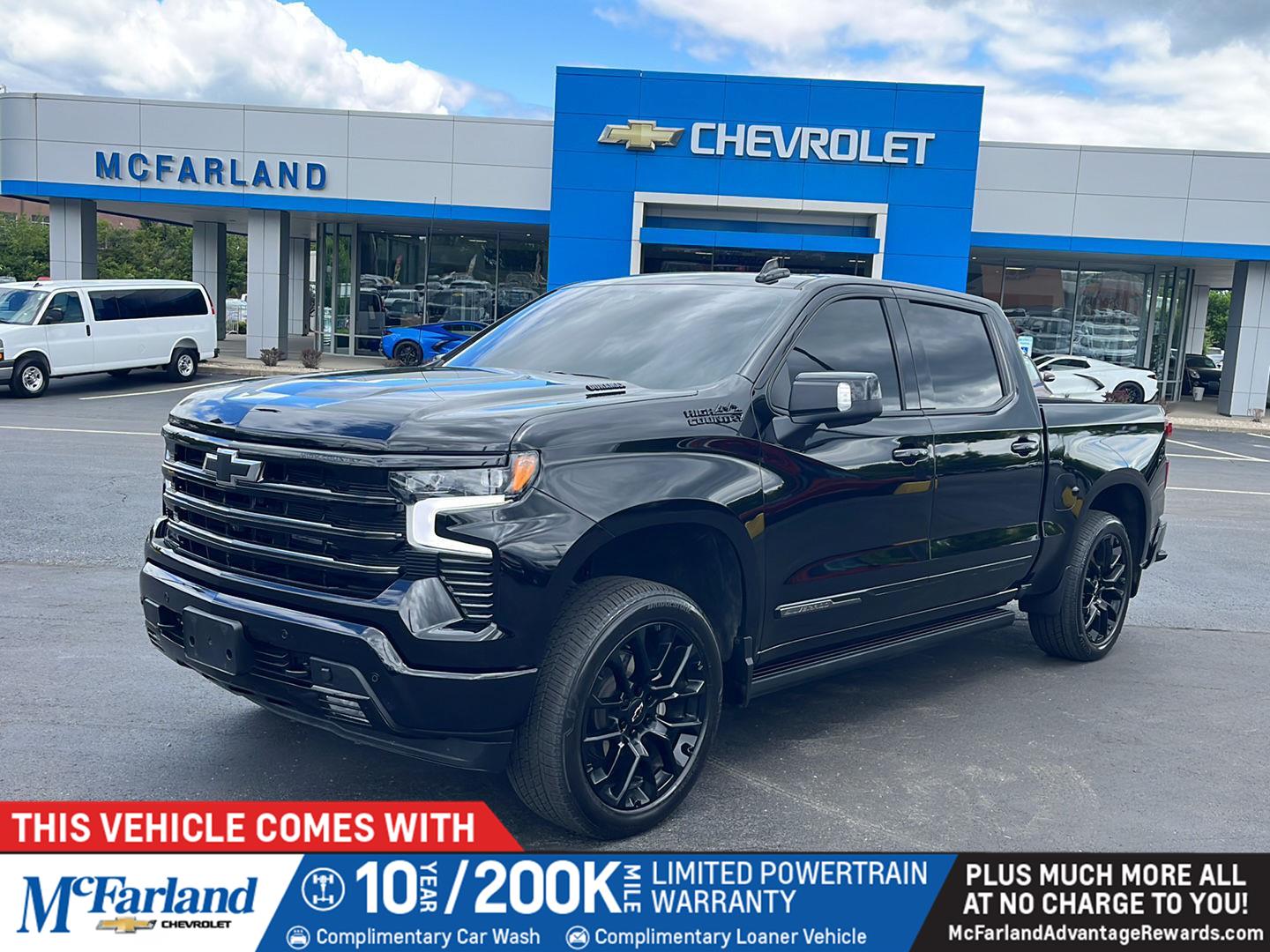 Black 2025 Chevrolet Silverado 1500 Pickup Truck Four-Wheel Drive Automatic