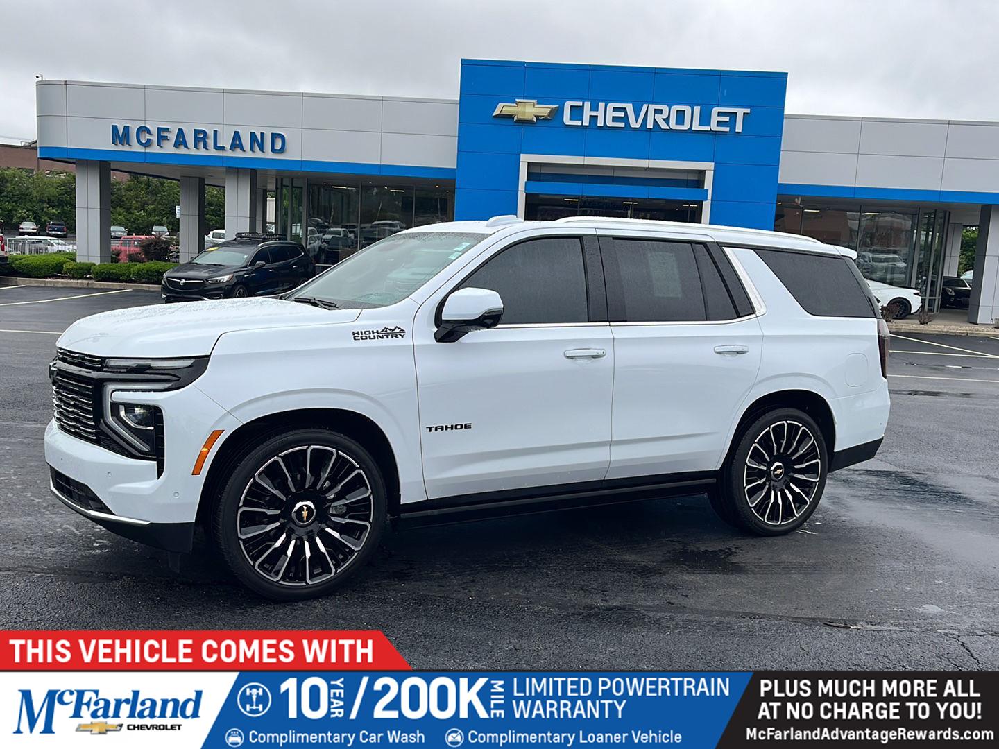 Polar White Tricoat 2026 Chevrolet Tahoe SUV / Crossover Four-Wheel Drive Automatic
