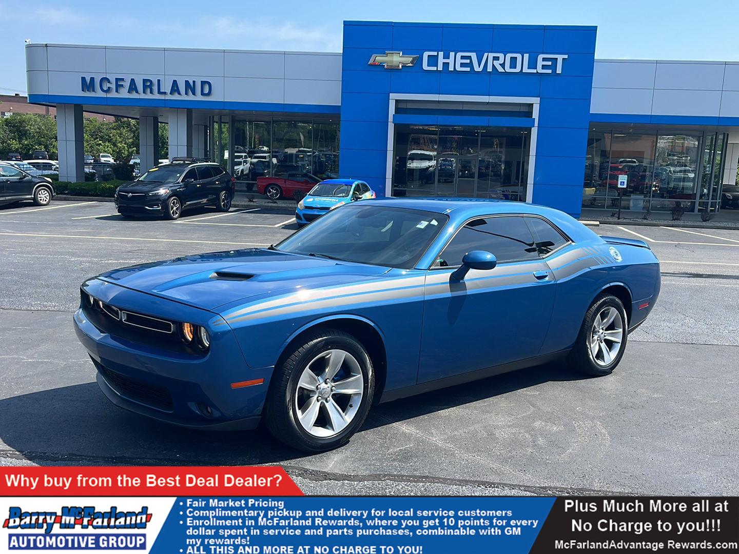 Indigo Blue 2021 Dodge Challenger Coupe Rear-Wheel Drive 8-Speed Automatic