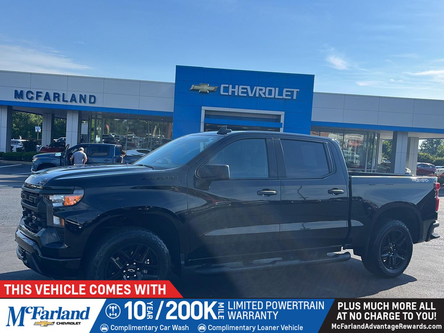 Black 2024 Chevrolet Silverado 1500 Pickup Truck Four-Wheel Drive 8-Speed Automatic