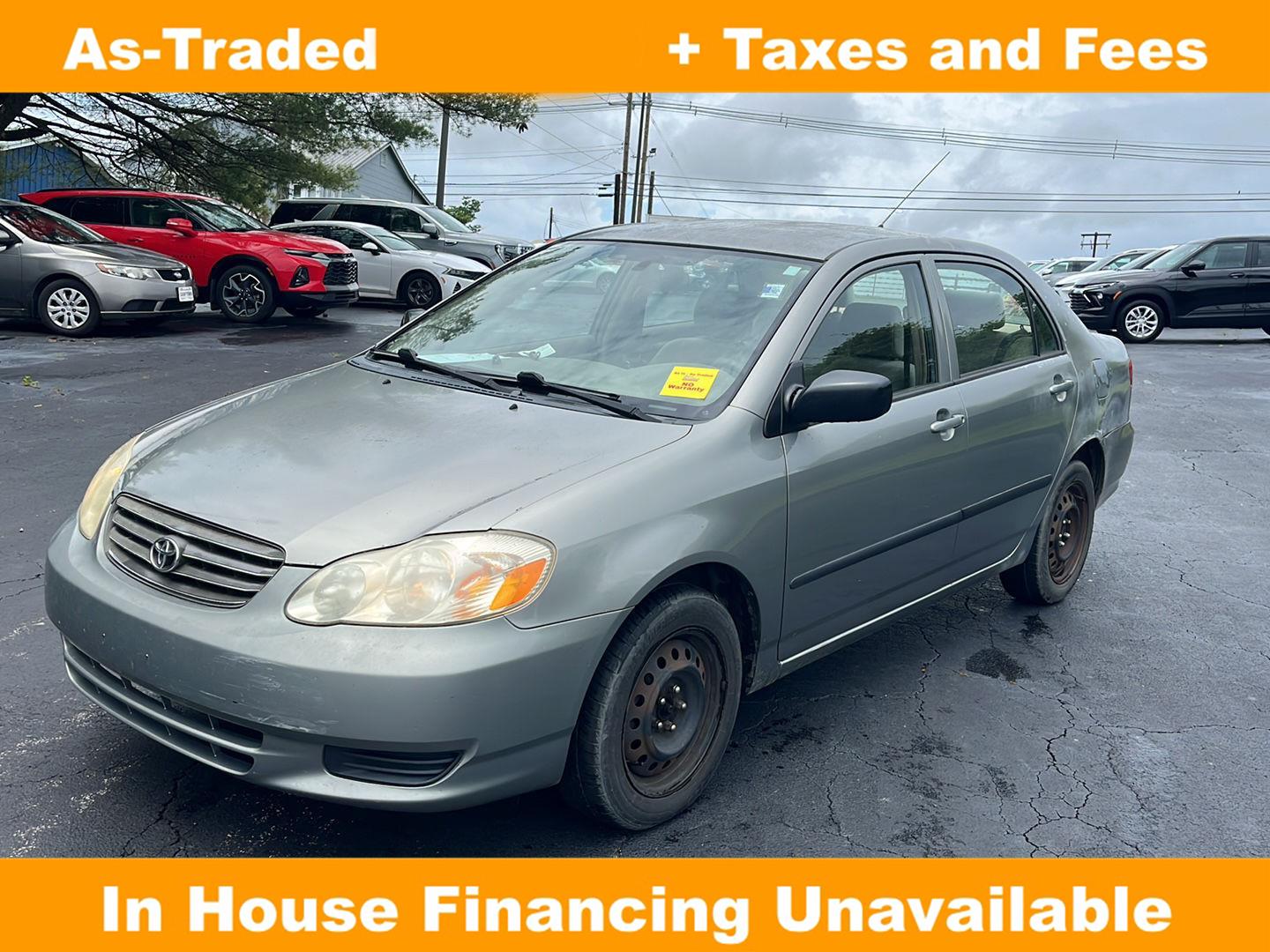 Mineral Green 2004 Toyota Corolla CE Sedan Front-Wheel Drive 4-Speed Automatic