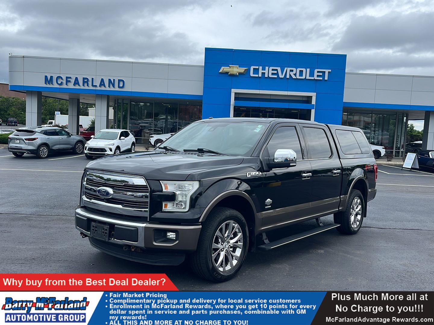 Shadow Black/Caribou 2016 Ford F-150 Pickup Truck Four-Wheel Drive 6-Speed Automatic