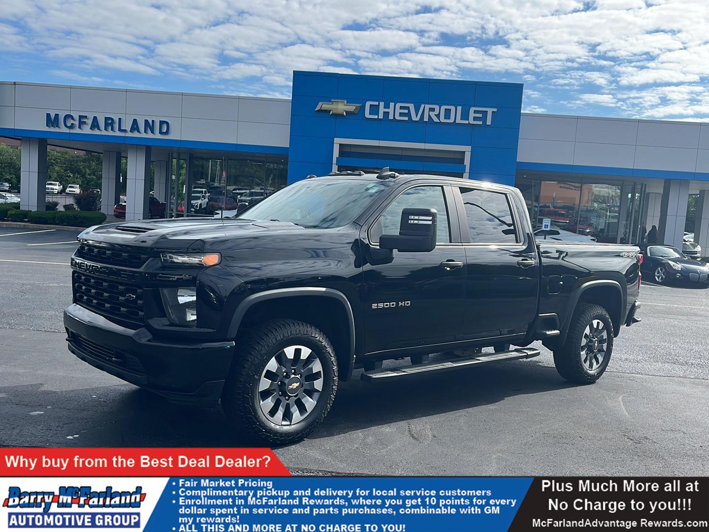 Black 2021 Chevrolet Silverado 2500HD Pickup Truck Four-Wheel Drive 6-Speed Automatic