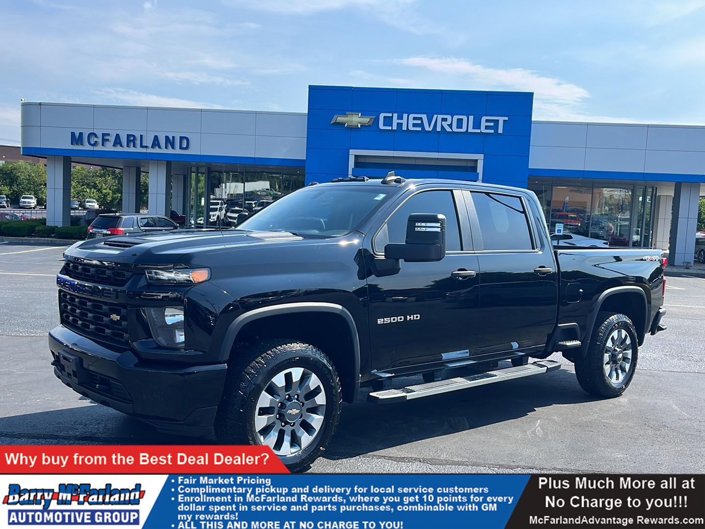 Black 2022 Chevrolet Silverado 2500HD Pickup Truck Four-Wheel Drive 6-Speed Automatic