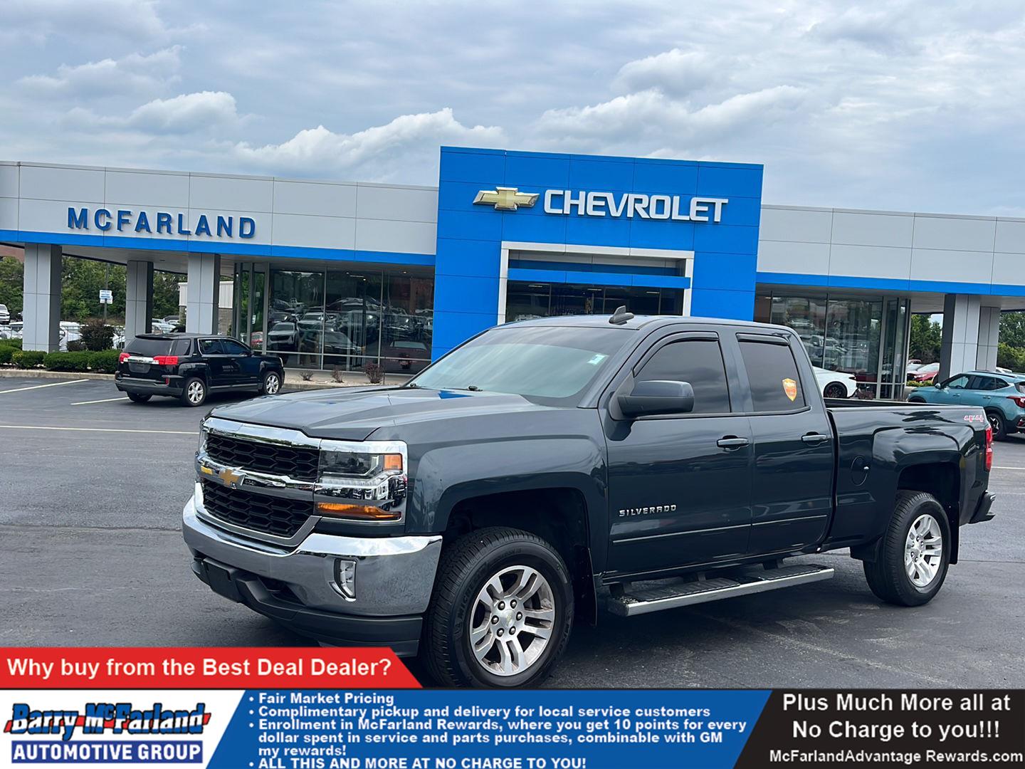 Gray (Graphite Metallic) 2017 Chevrolet Silverado 1500 Pickup Truck Four-Wheel Drive 6-Speed Automatic