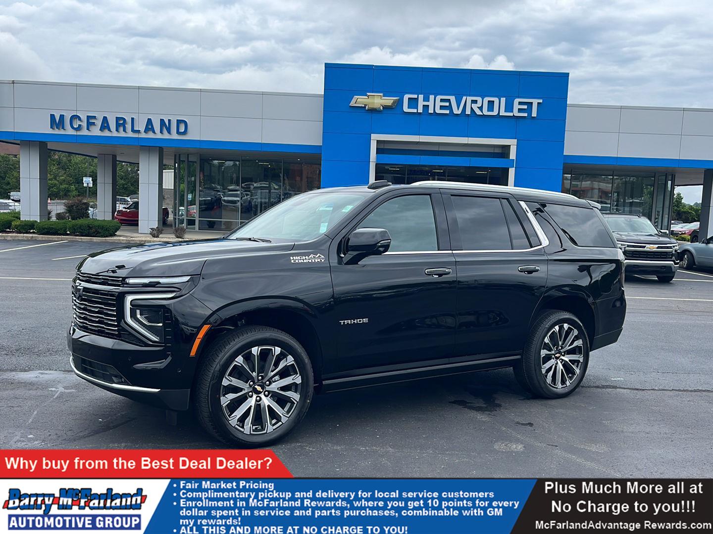 Black 2026 Chevrolet Tahoe SUV / Crossover Four-Wheel Drive Automatic
