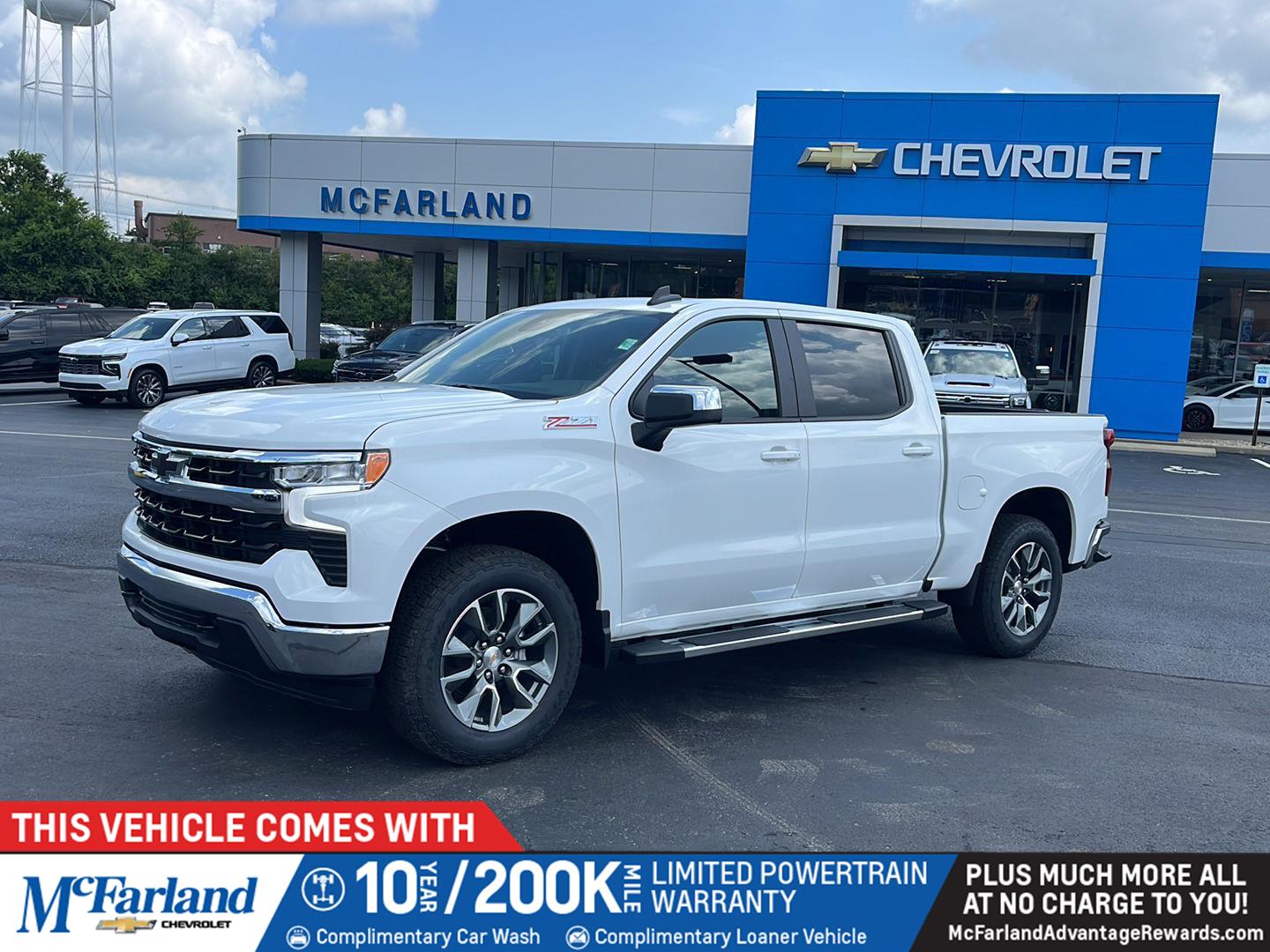 Summit White 2026 Chevrolet Silverado 1500 Pickup Truck Four-Wheel Drive Automatic