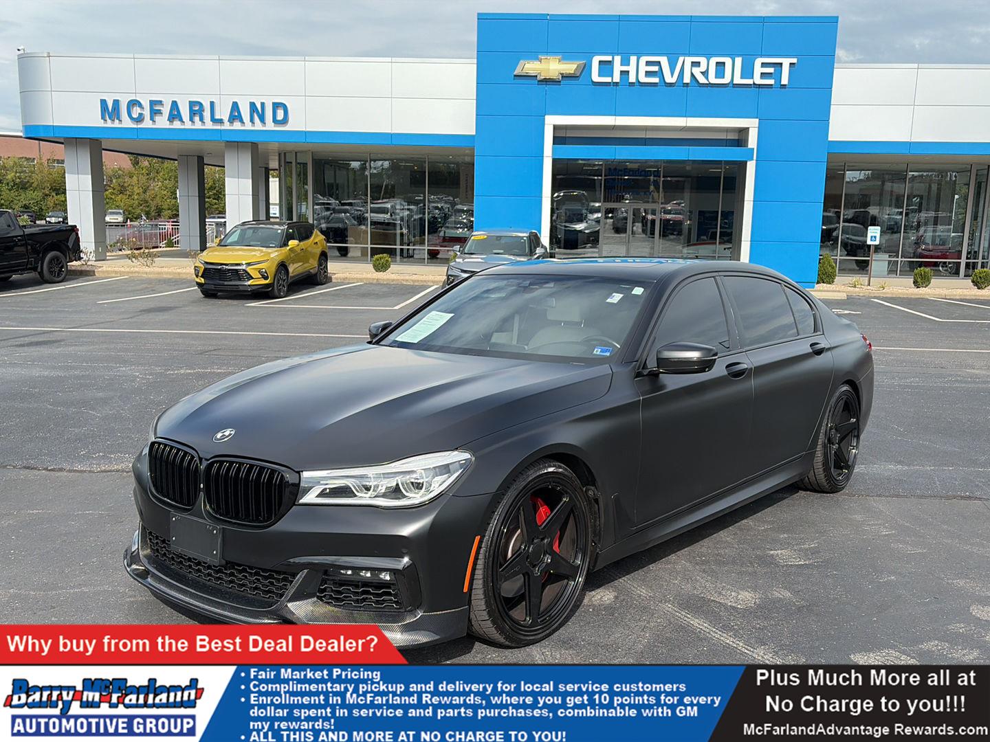 Carbon Black Metallic 2016 BMW 7 Series Sedan All-Wheel Drive Automatic