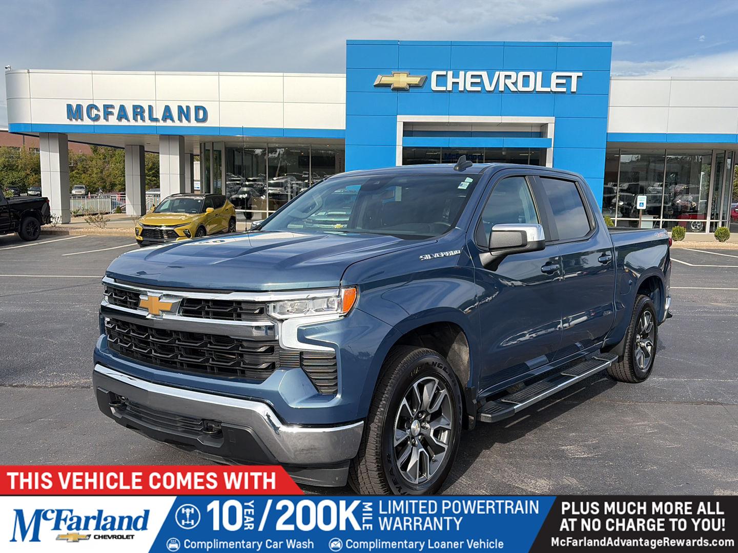 Lakeshore Blue Metallic 2024 Chevrolet Silverado 1500 Pickup Truck Four-Wheel Drive 8-Speed Automatic