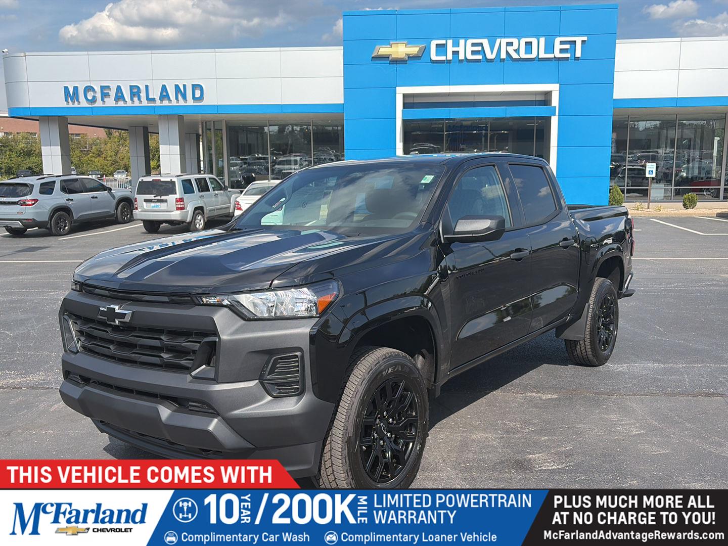 Black 2026 Chevrolet Colorado Pickup Truck Four-Wheel Drive 8-Speed Automatic