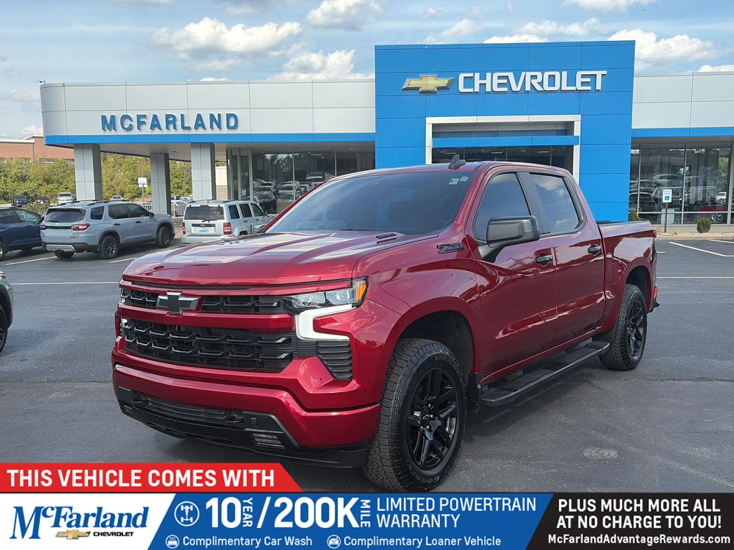 Radiant Red Tintcoat 2025 Chevrolet Silverado 1500 Pickup Truck Four-Wheel Drive Automatic