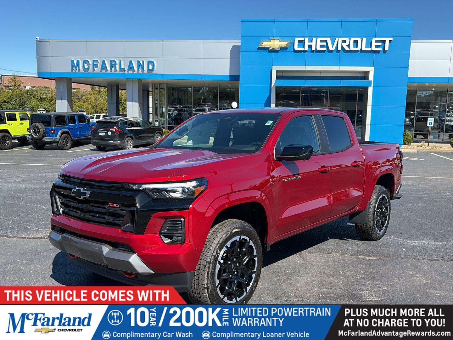 Radiant Red Tintcoat 2026 Chevrolet Colorado Pickup Truck Four-Wheel Drive 8-Speed Automatic