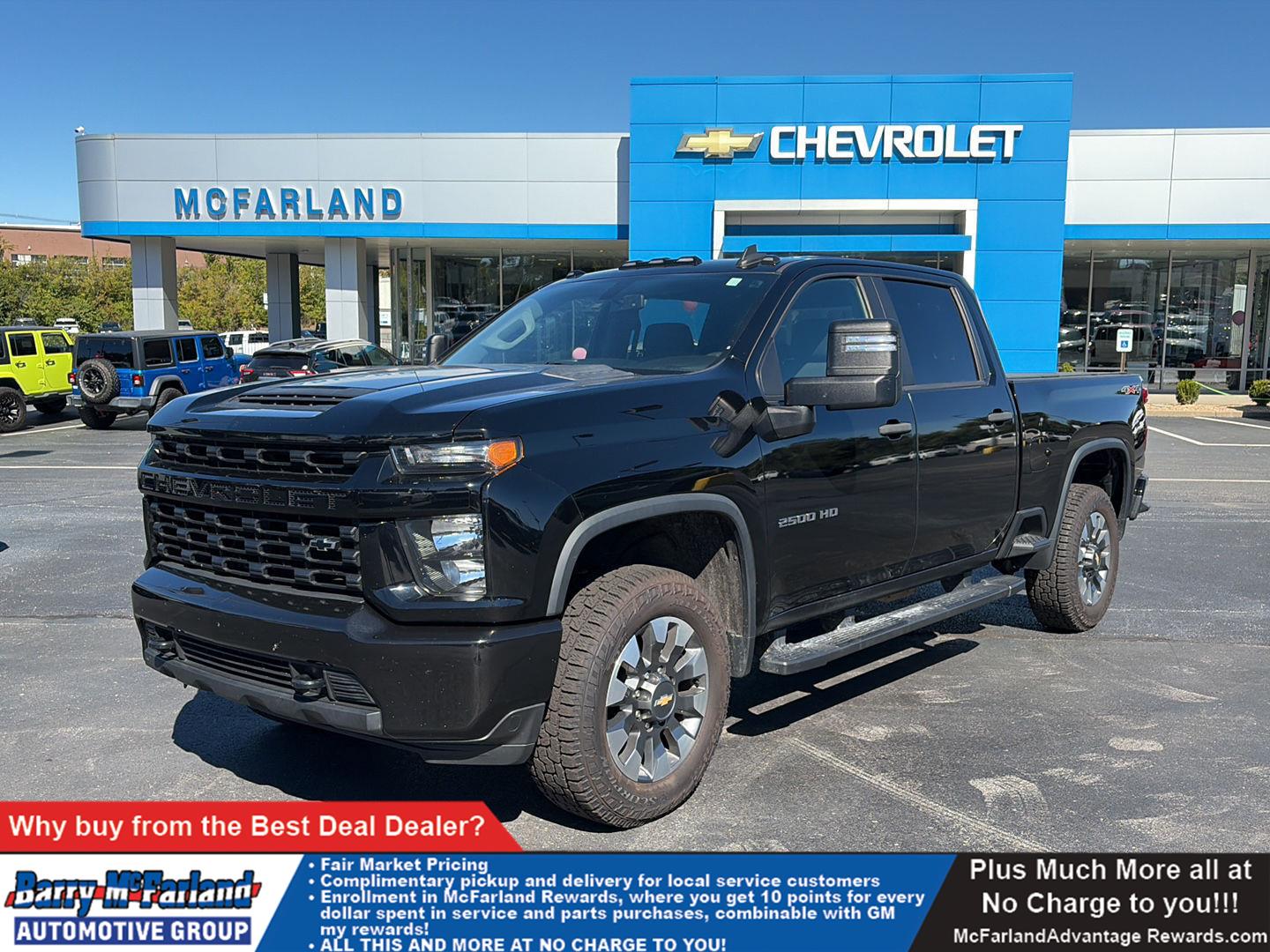 Black 2021 Chevrolet Silverado 2500HD Pickup Truck Four-Wheel Drive 6-Speed Automatic