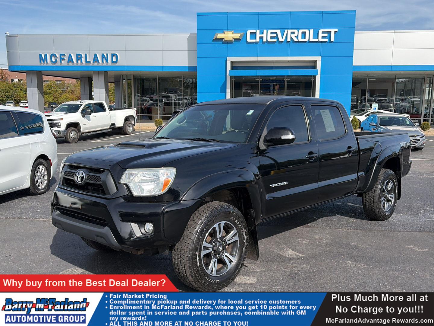 Black 2014 Toyota Tacoma Pickup Truck Four-Wheel Drive Automatic