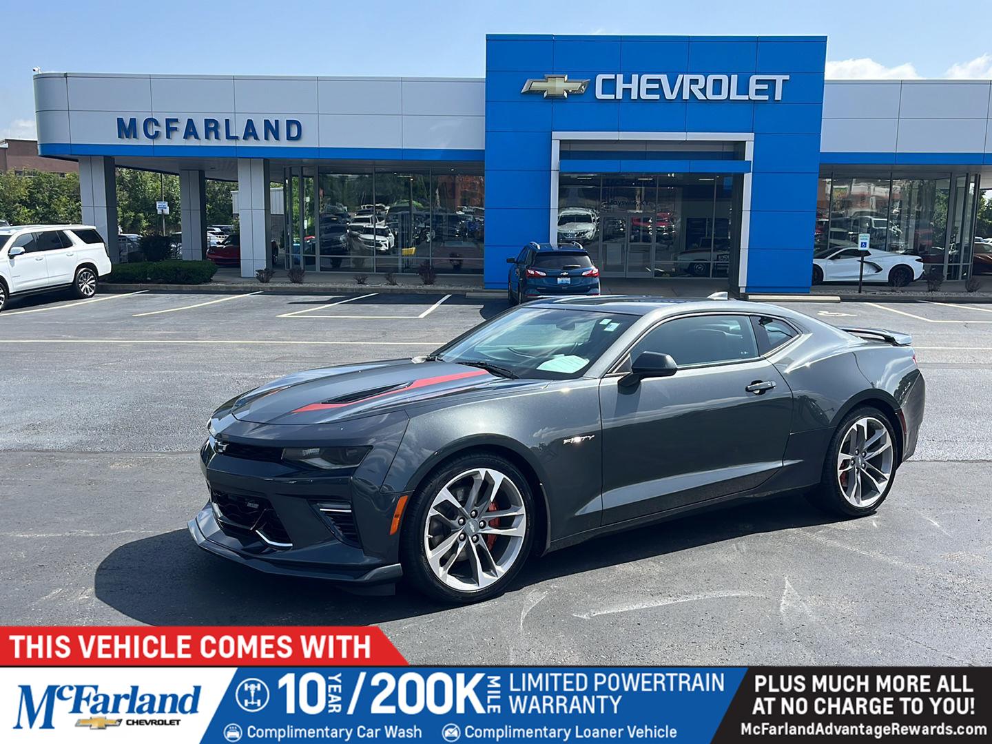 Nightfall Gray Metallic 2017 Chevrolet Camaro Coupe Rear-Wheel Drive 6-Speed Manual