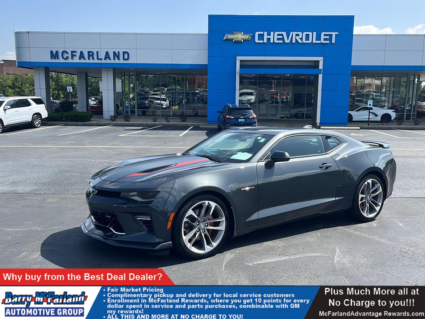 Nightfall Gray Metallic 2017 Chevrolet Camaro Coupe Rear-Wheel Drive 6-Speed Manual