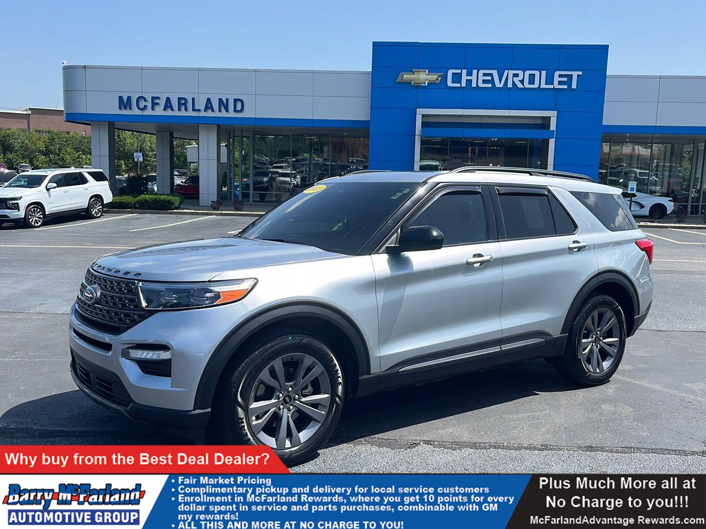 Iconic Silver 2023 Ford Explorer SUV / Crossover All-Wheel Drive Automatic
