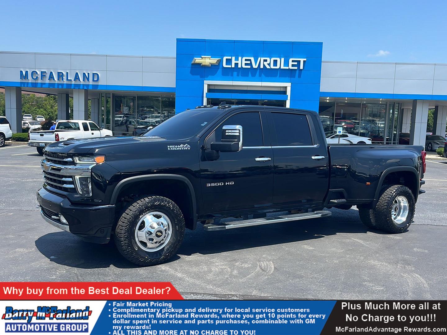 Black 2022 Chevrolet Silverado 3500HD Pickup Truck Four-Wheel Drive Automatic