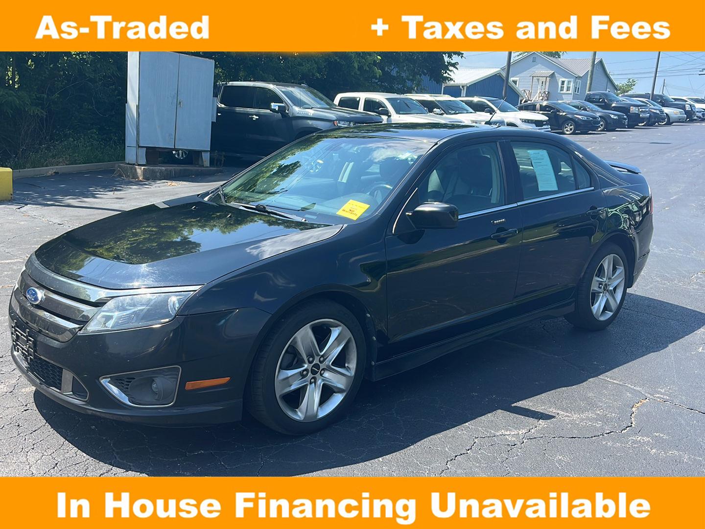 Black 2012 Ford Fusion Sedan All-Wheel Drive 6-Speed Automatic