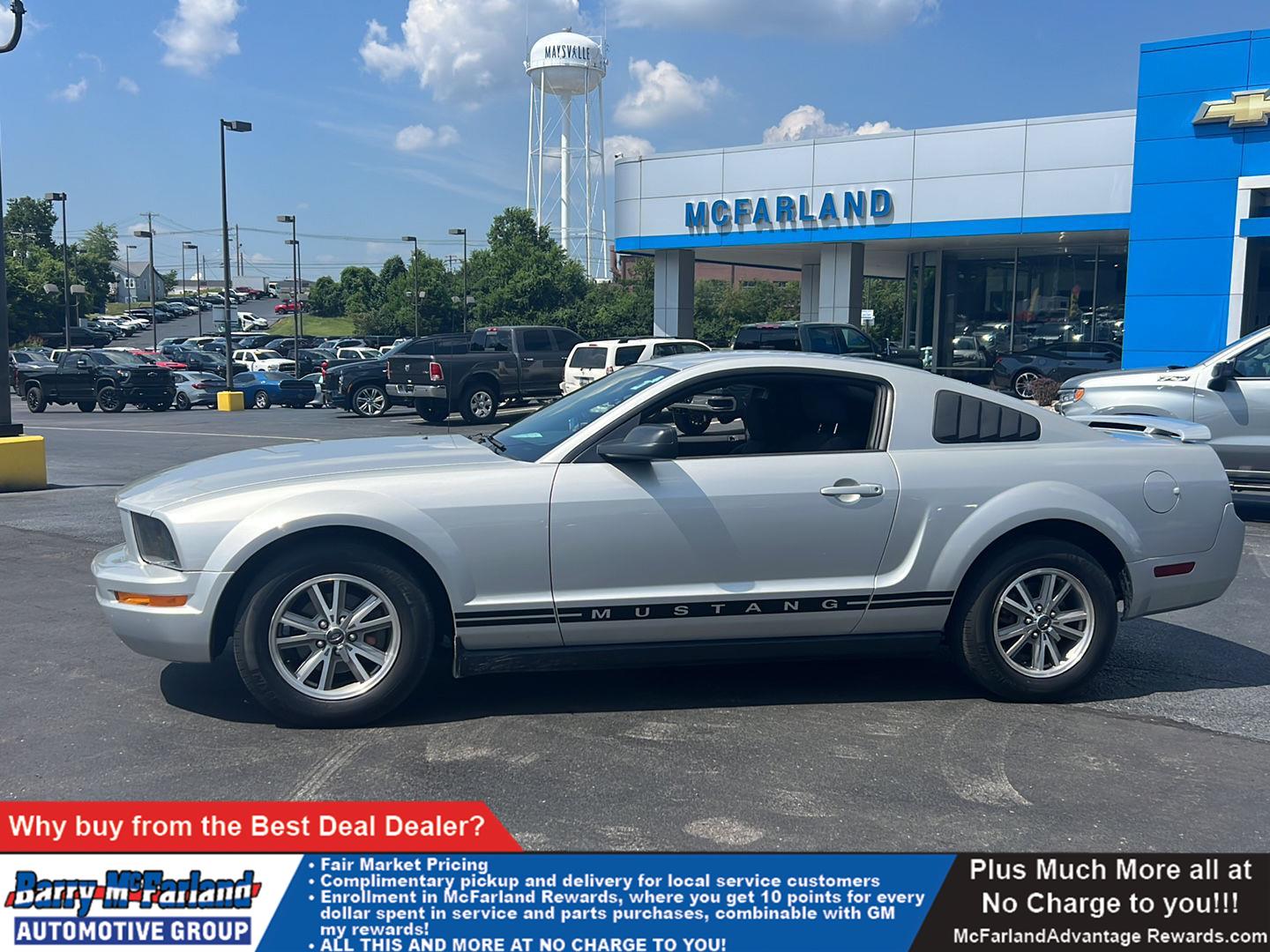 Silver 2005 Ford Mustang Coupe
