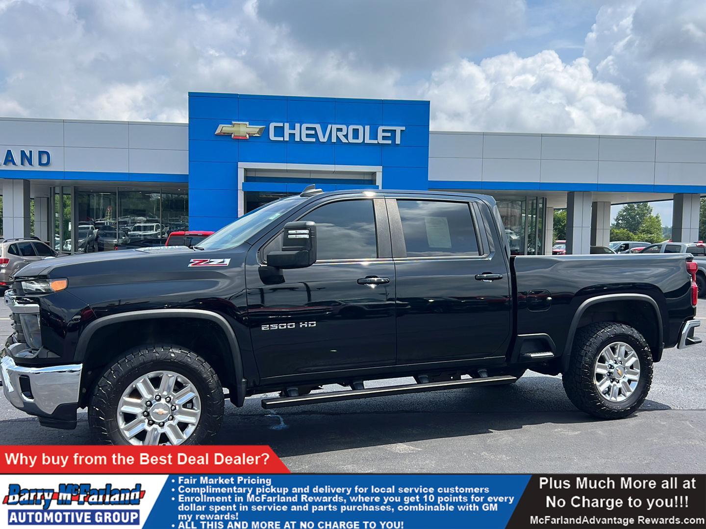 Black 2024 Chevrolet Silverado 2500HD Pickup Truck Four-Wheel Drive Automatic