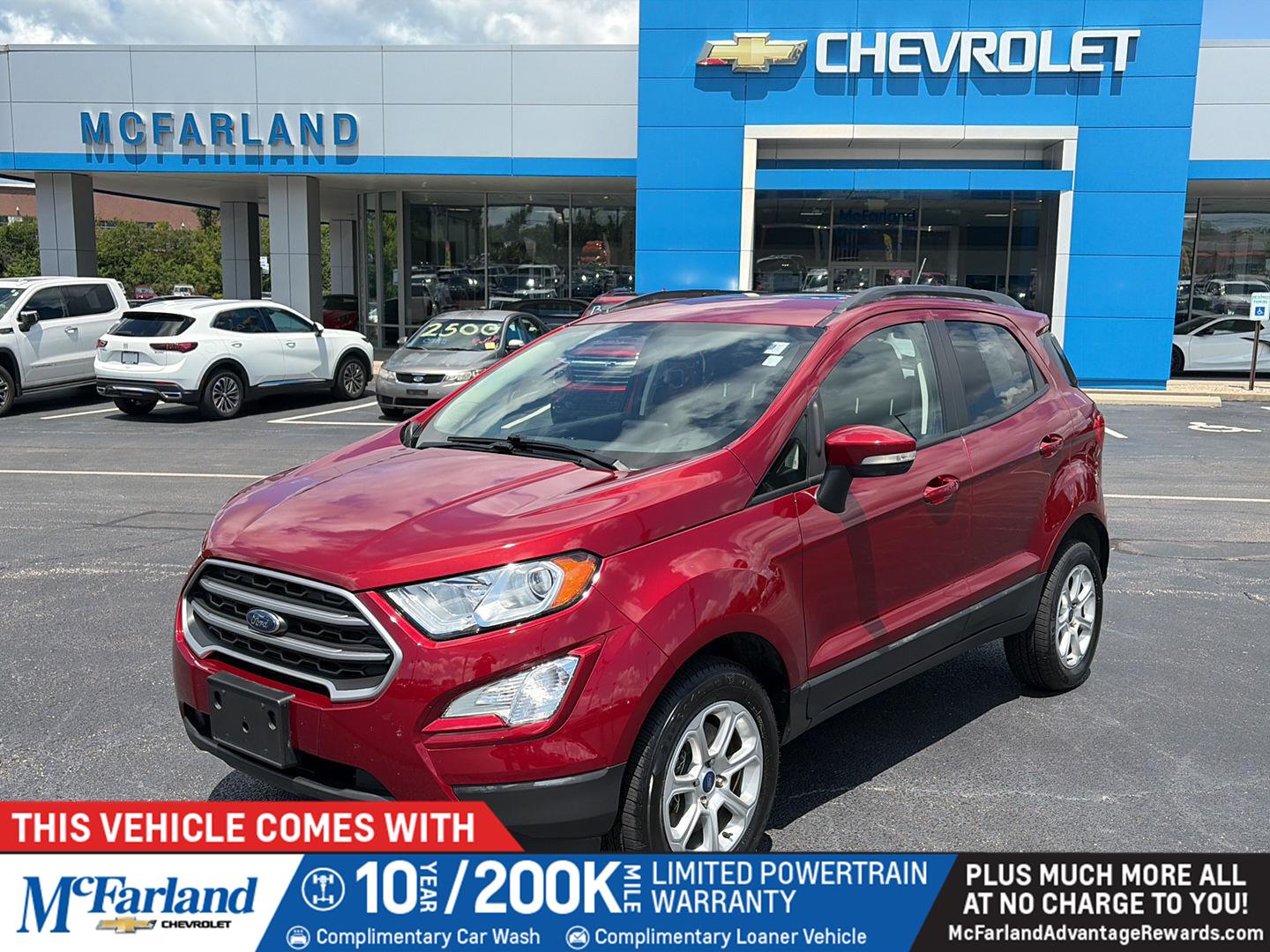 Ruby Red Metallic Tinted Clearcoat 2022 Ford EcoSport SUV / Crossover All-Wheel Drive 6-Speed Automatic