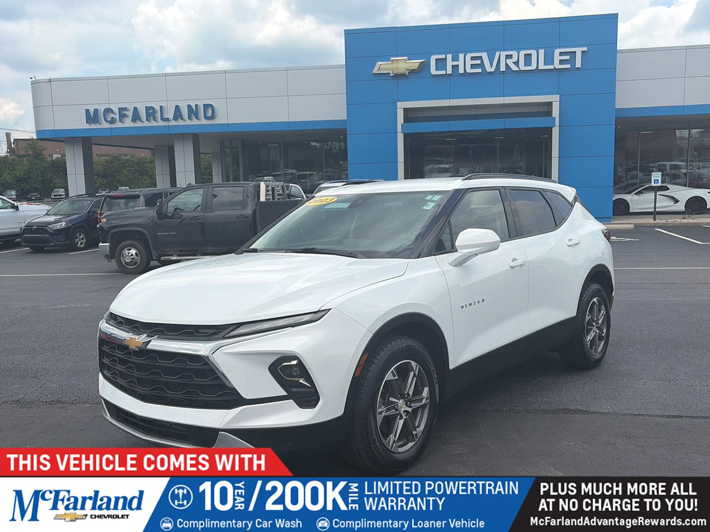 Summit White 2023 Chevrolet Blazer SUV / Crossover All-Wheel Drive 9-Speed Automatic