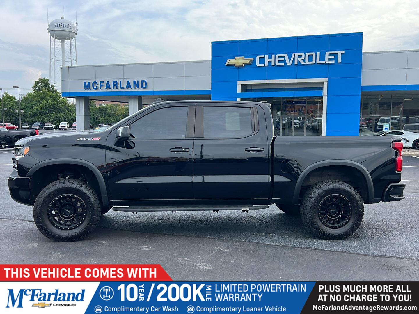 Black 2022 Chevrolet Silverado 1500 Pickup Truck Four-Wheel Drive Automatic