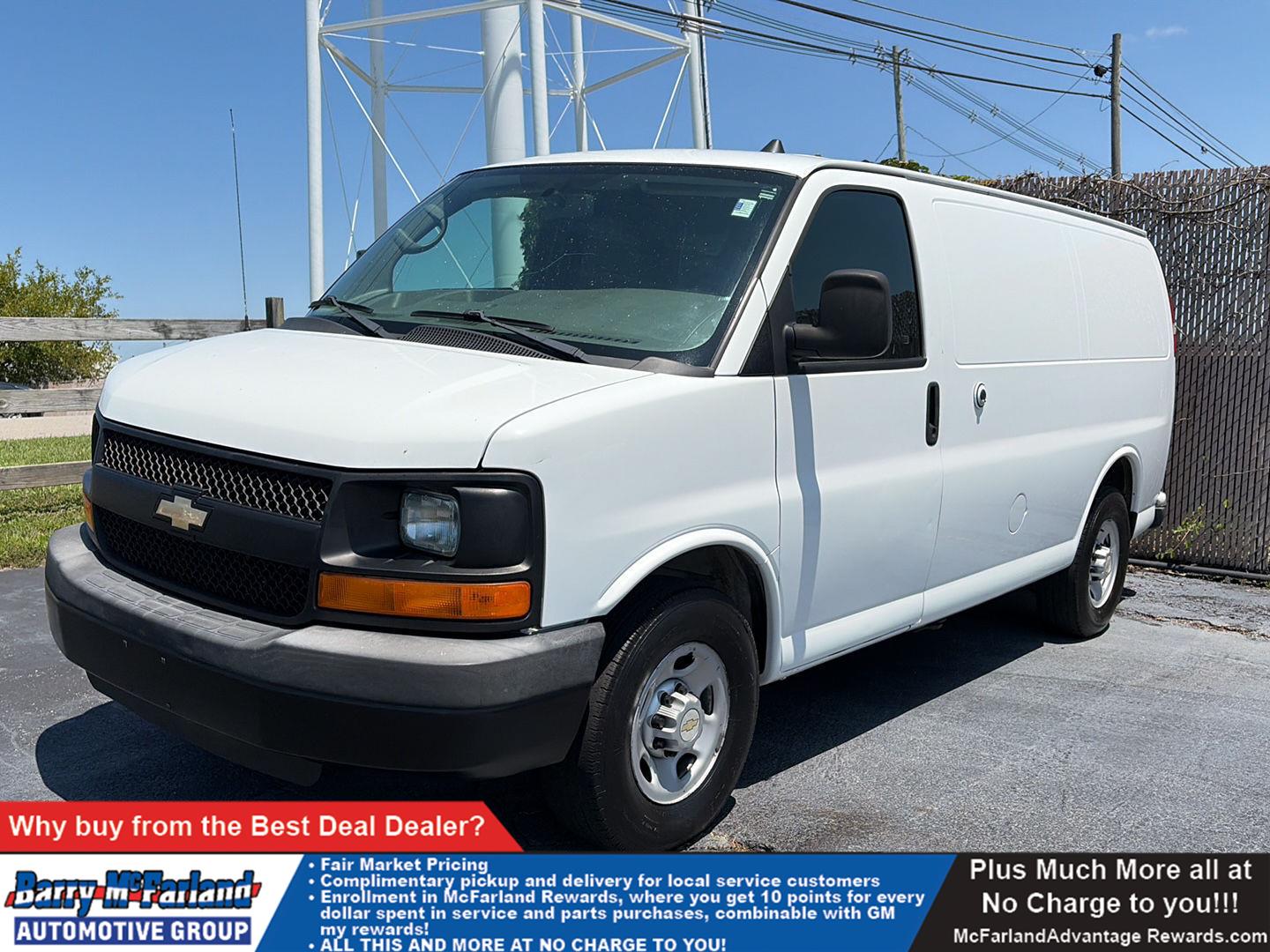 Summit White 2013 Chevrolet Express Cargo Van Rear-Wheel Drive 6-Speed Automatic