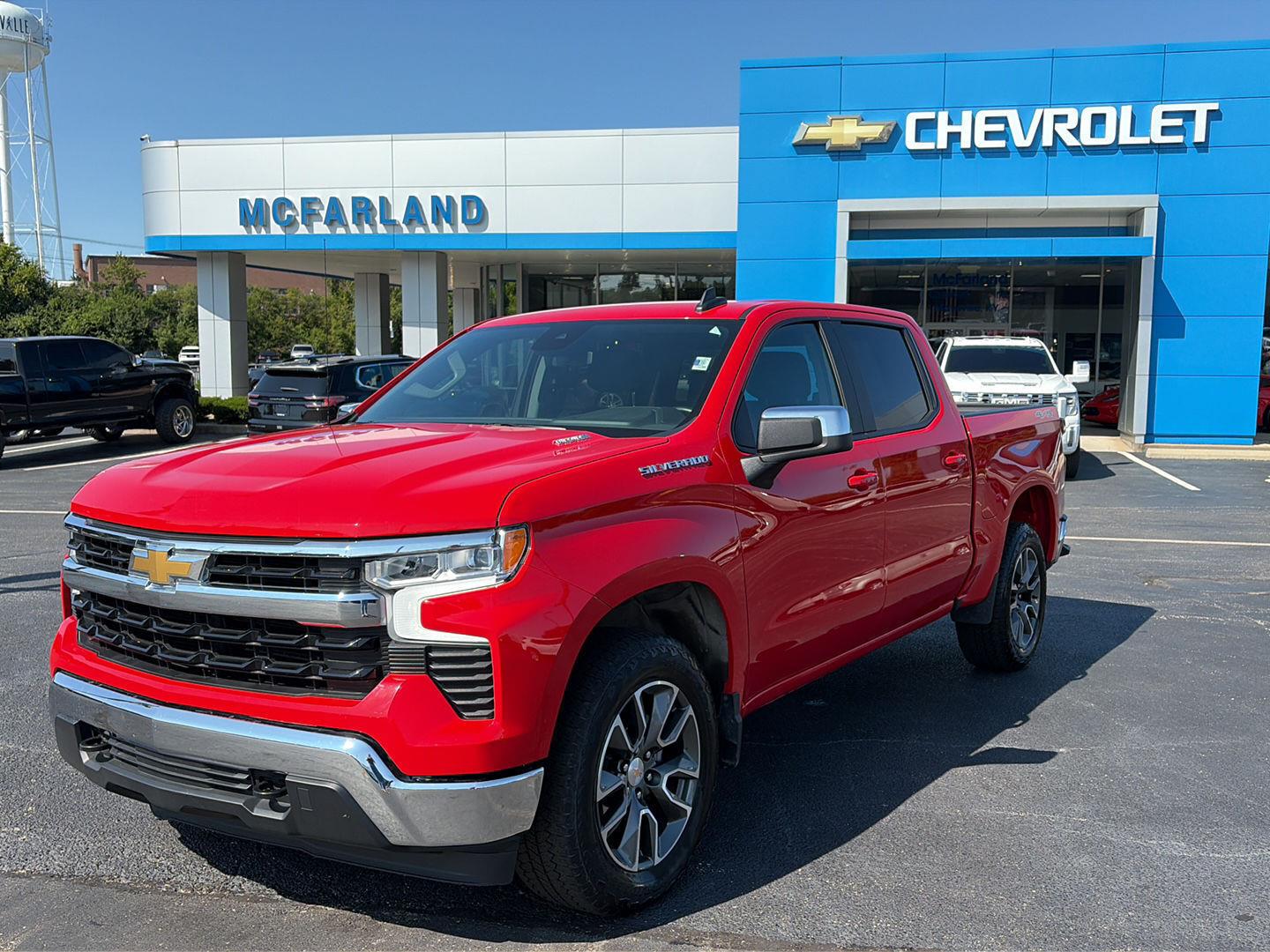 Red Hot 2025 Chevrolet Silverado 1500 Pickup Truck Four-Wheel Drive 8-Speed Automatic